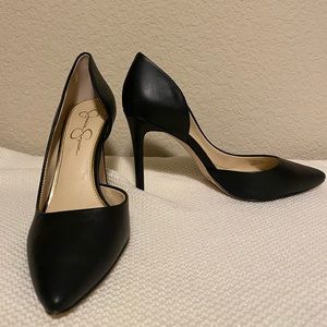 Jessica Simpson Black Leather Pumps - Paryn - 7.5